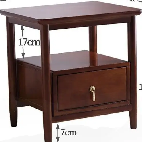 

all solid wood bedside cabinet, bedroom storage cabinet, modern minimalist storage cabinet, fully packaged Nor