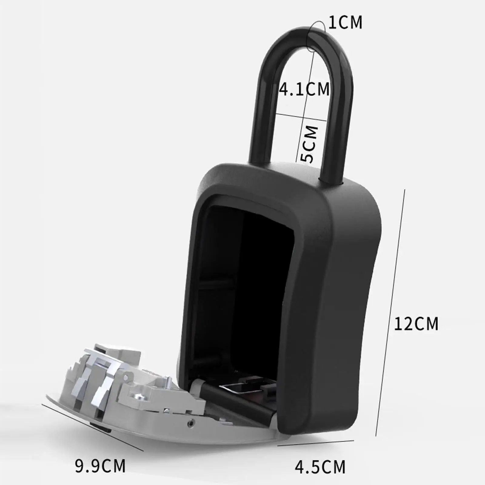 Key Lock Box Waterproof Wall Mounted Keys Cabinet Organizer Combination 4 Digit Safe Box for Car Office Hotels Outside Realtors