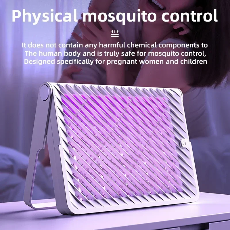 Mosquito Killer Lamp USB Rechargeable Electric Insect Fly Zapper Seduction Trap Portable Household Wall Mounted Repellent Lamps