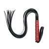 59CM PU Leather Bull Whip Custom Horse Whip with Wrist Strap，Riding Crop Party Flogger Horse Riding Whip 2