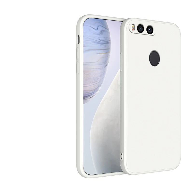 Enhanced Liquid Silicone Case with Camera Protection - Straight Edge Back Cover