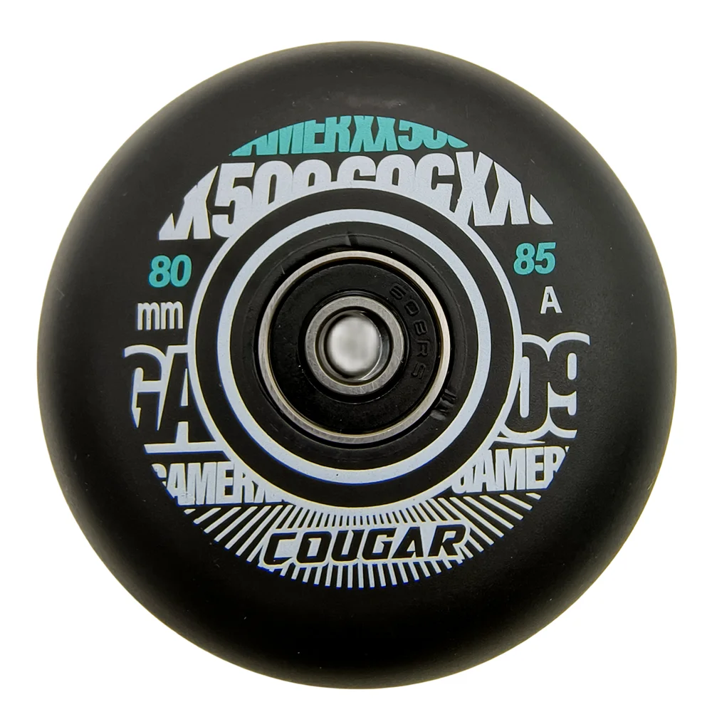 Inline skate wheel roller wheel cougar 78mm 80mm width 24mm 85A bearing 608RS 8 wheels/lot
