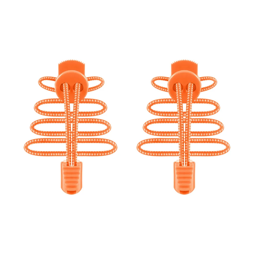 2 Pieces Elastic Cord Shoe Lock Lace Solid Color Easy Matching 120cm Replacement Universal Sneakers Shoelace Part