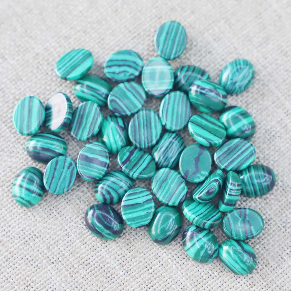 Natural Stone Agate 8* 10mm Oval Cabochon Ring Face Necklace Bracelet Ear Studs Making Jewelry Accessories Gift Wholesale 100Pcs