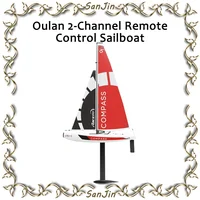 Olans 2-channel Remote-controlled Sailboat Water Remote-controlled Boat Electric Toy Boat Remote-controlled High-speed Sailboat 1