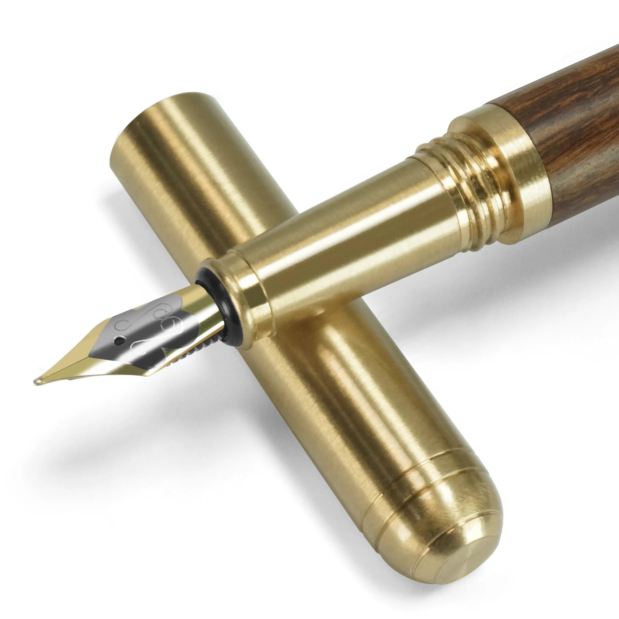 STONEGO Handcrafted Wood Fountain Pens, Vintage Fountain Pen, Medium Nib, Includes 4 Ink Cartridges and Ink Refill Converter 2
