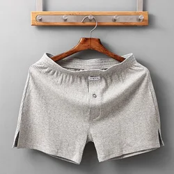 Men's Stretch Cotton Boxer Shorts - Comfortable Loungewear & Sleepwear - 2XL (GRAY)
