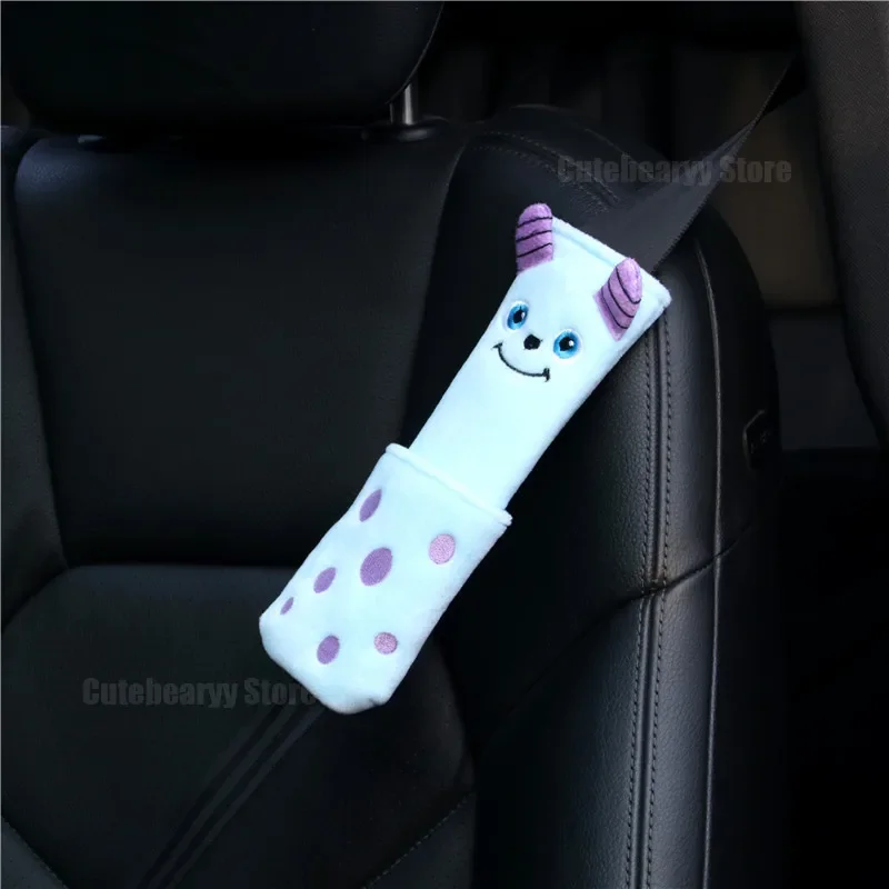 Seat Belt Pads Disney Mickey Seat Belt Shoulder Pads Cute Cartoon Soft Comfortable Universal Auto Seat Belt Protection Accessories Decoration
