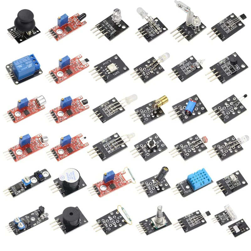 37 In 1 Modulo Sensore Scheda Set Kit Per Arduino E Mcu Education User Per Arduino Starter Fai Da Te Raspberry Pi Mega2560 Per Un