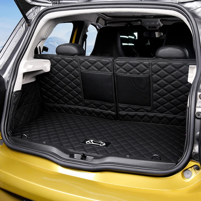 

Leather Car Trunk Mat for Smart 453 for TWO+for Four 2015-2019 Years Waterproof Rear Cargo Cover Carpet Pad Accessories