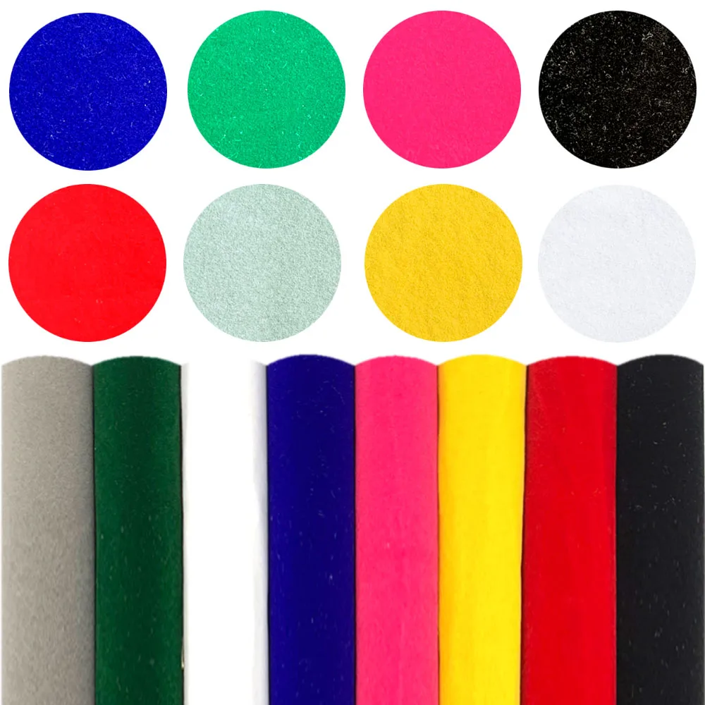 Papier Contact Floqué Autocollant En Velours Pour Tiroir à Bijoux, Loisirs Créatifs, Tissu à Décoller Et Coller - Noir - Doublure En Velours Doux Pour Tiroir - 45 X 297,2 Cm (Couleur
