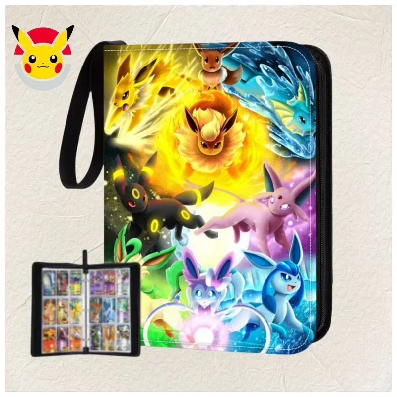 

900PcsPokemon Cartoon Anime Game Collection Hobby Album Album Book Card Holder Zipper Portable 9-grid Binder Children's ToysGift