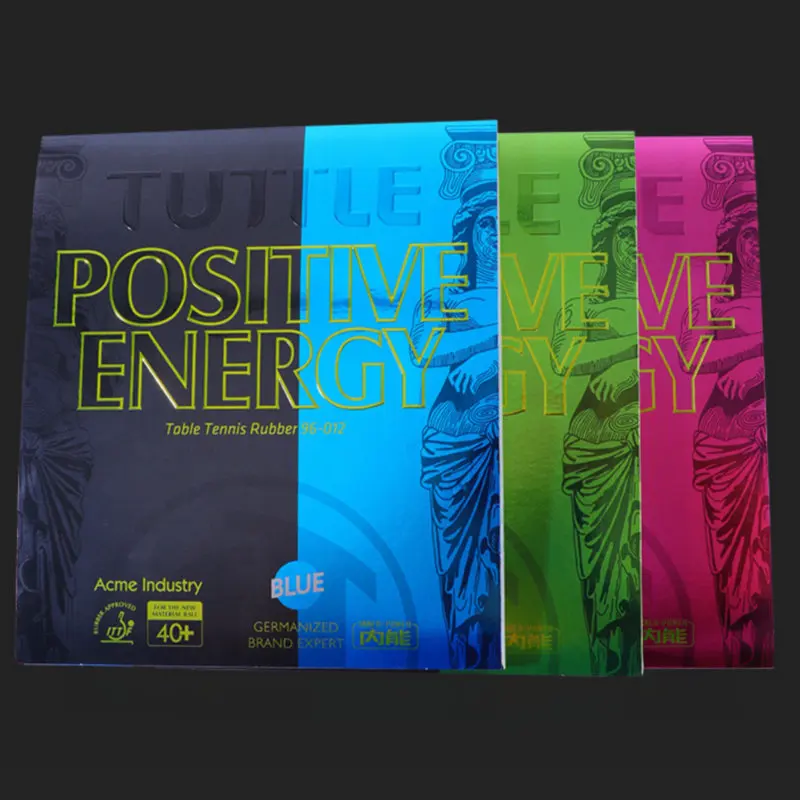 TUTTLE Positive Energy Colorful Table Tennis Rubber - ITTF Approved