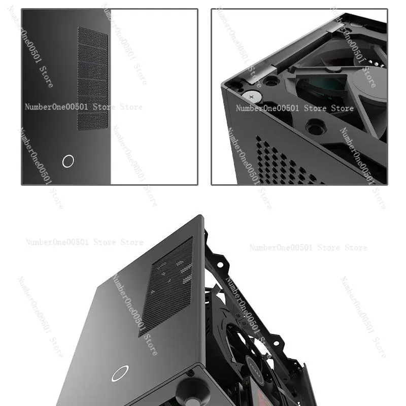 Lzmod mini F1-1U 2.0 ITX Dual-Slot Discrete Graphics Case – Compatible with Colo