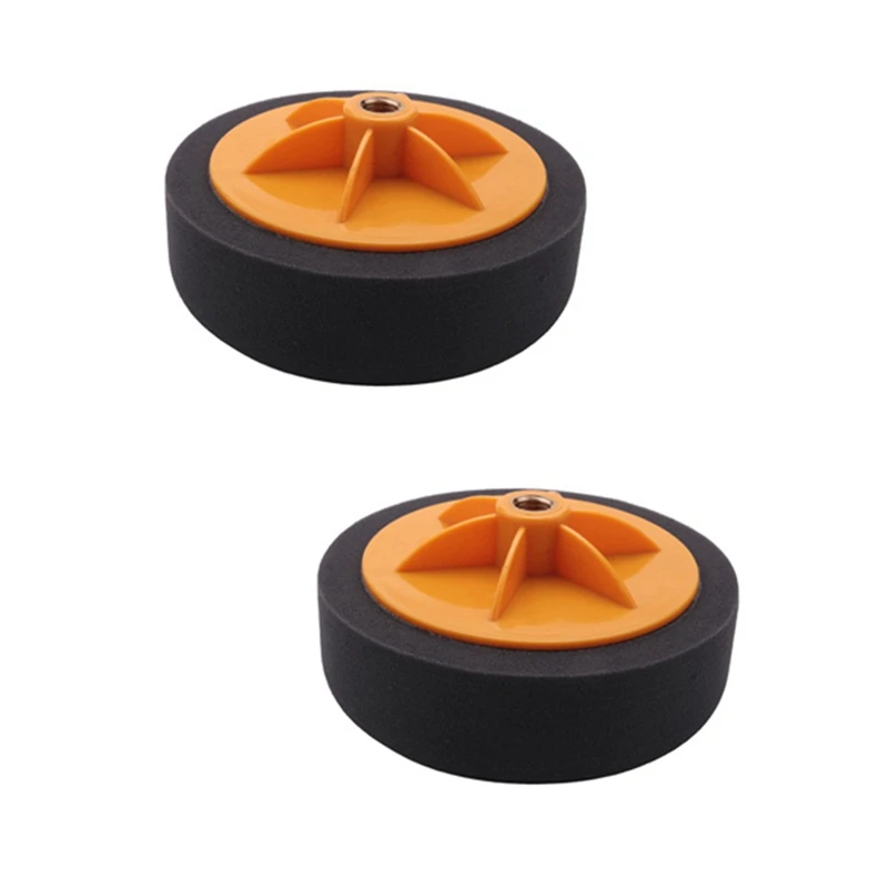 

2 PCS 6 Inch/15Cm Car Polishing Waxing Pad Sponge M14 Wheel Polishing Waxing Pad Kit Tool For Car Polisher Black