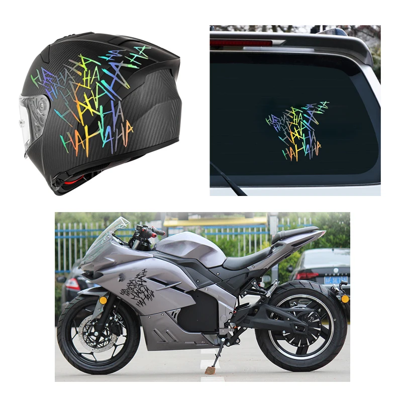 Motorrad aufkleber hahaha Motorrad helm Auto aufkleber Moto Auto Aufkleber  lustiges Haustier Vinyl auf Auto Styling Zubehör 15cm * 15cm - AliExpress