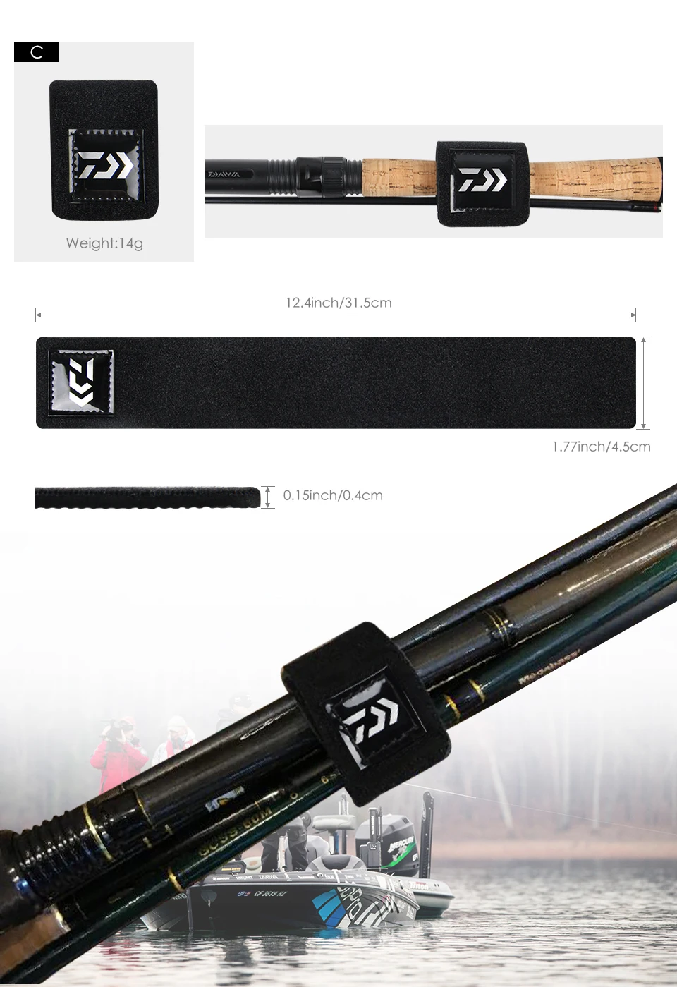 Fishing Rod Belt Elastic Bandage Tie Strap Accessories Magic Drawstring Fishing Rod Pole Sling For Fishing DAIWA Fishing Rod Belt Elastic Bandage Tie Strap Accessories Magic Drawstring Fishing Rod Pole Sling For Fishing DAIWA
