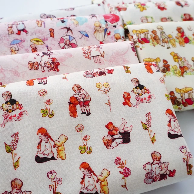 Sale Cotton Disney Winnie The Pooh Fabric Per Half Meter Cartoon Bear  Printed Fabrics Material For