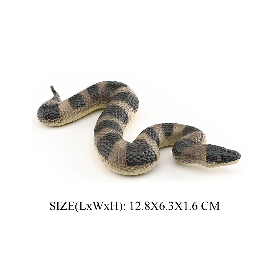Realistische Wild Cobra Klapperschlange Python Cobra Schlange Boa Constrictor Coralsnake Wild Life Tiermodell Figuren Party Favor Dekor – Detail 20
