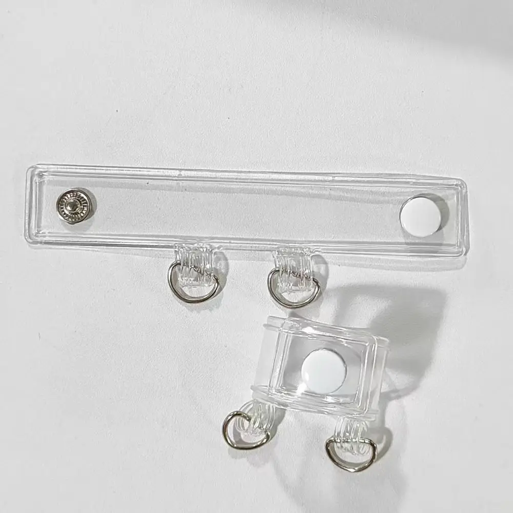 2 Stück Hochwertige PVC-Taschenriemen-Verlängerungsschnalle Transparente Rucksackschnalle Schnappverschluss Gepäckzubehör – Detail 4