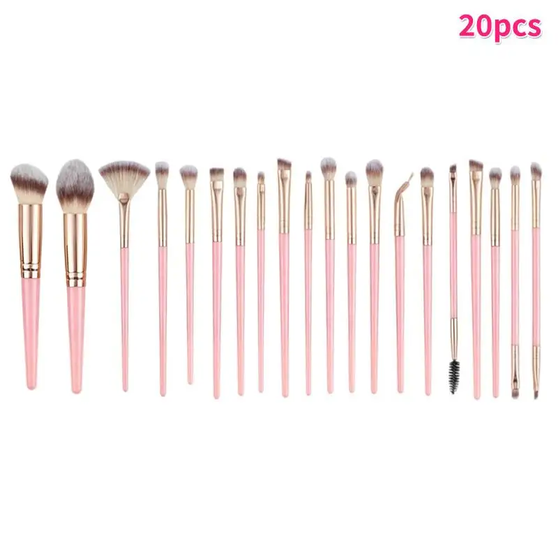 Complete 20-Piece Makeup Brush Set for Beginners - Perfect for Creative Looks