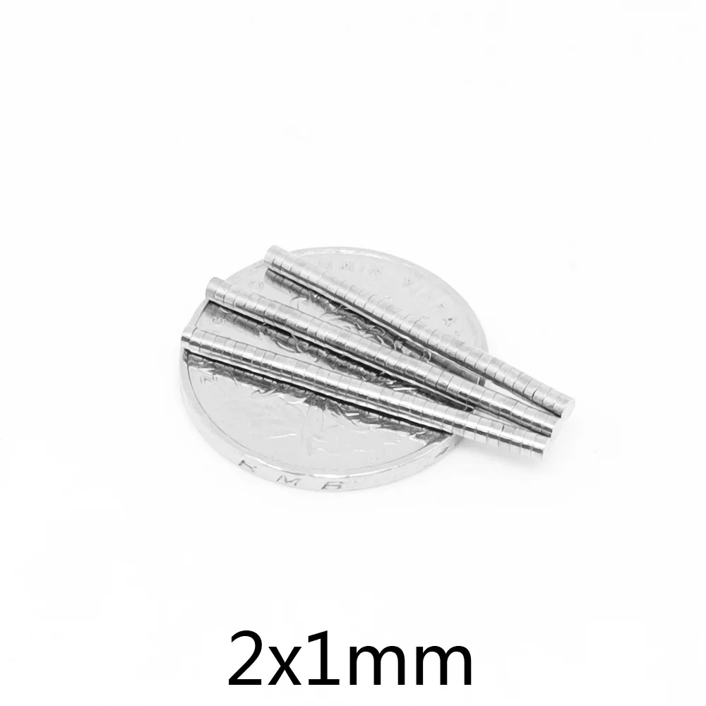 2x1 Small Round Magnet 2*1mm Neodymium Powerful Magnetic 2x1mm Permanent NdFeB Strong Magnet 2*1 mini Disc magnet 100~10000PCS neodymium magnets,round magnets