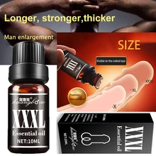 Produtos masculinos do sexo masculino 10ml da medicina grande do pau do óleo da massagem da ereção do engrossamento xxl do aumento dos produtos do óleo da ampliação do pênis