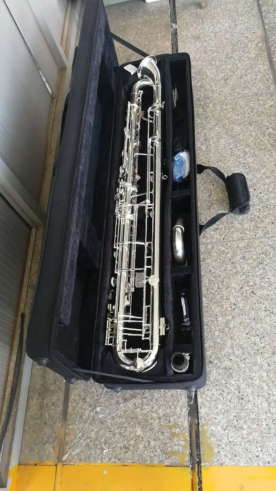 High Grade Cupronickel Body Nickel / Silver Plated Bb Tone Contrabass Metal Clarinet (JCL-710)