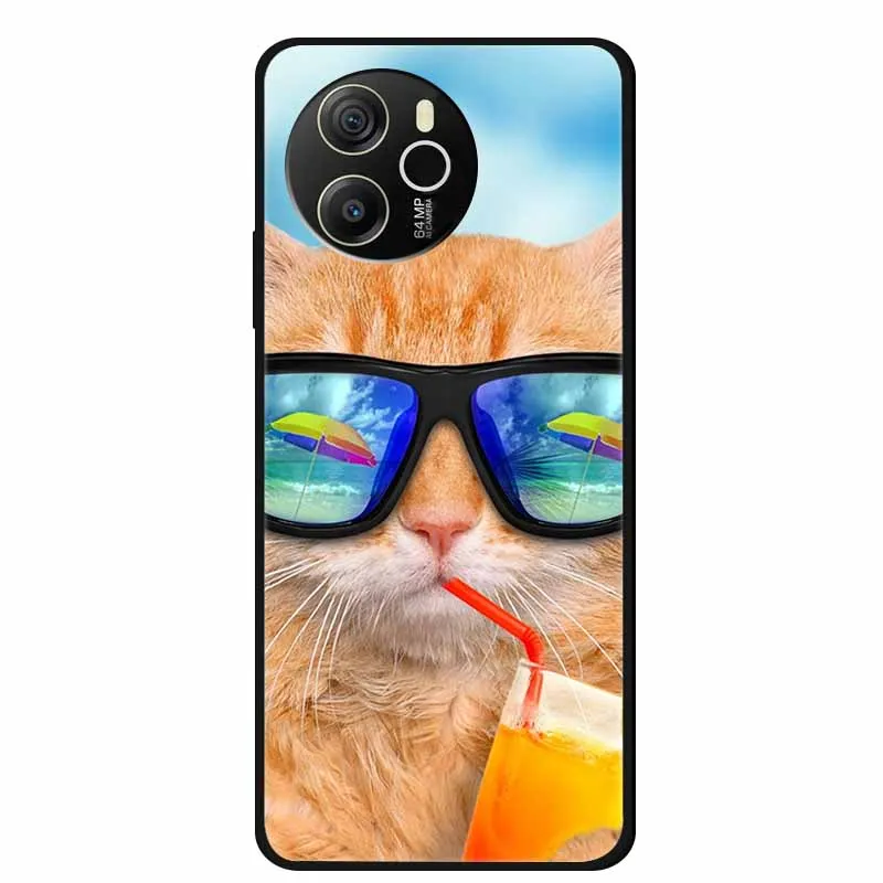 Animal Painted Soft TPU Silicone Back Cover - Fashionable Phone Case