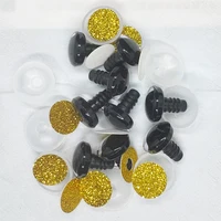 10Pcs Golden 3D Plastic Polarized Light Cross Eyes Plush Eye Accessories Crochet Toys Bulk Mixed Sizes Doll Making Eyes DIY Toy 1