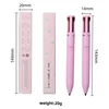 Multi-effect 4 In 1 Eyeliner Eyebrow Pencil Contour Pen Long Lasting Waterproof Cosmetics Eyeliner Makeup Pencil Lip Liner Pen 5