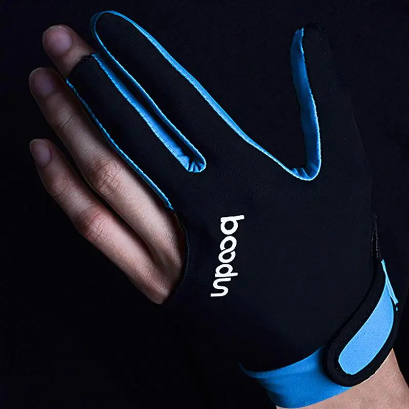 Predator Pool Gloves Billiards Glove Left right Adjustable Breathable Anti Slip Elastic 3 Finger Double Stitched Billiard Gloves