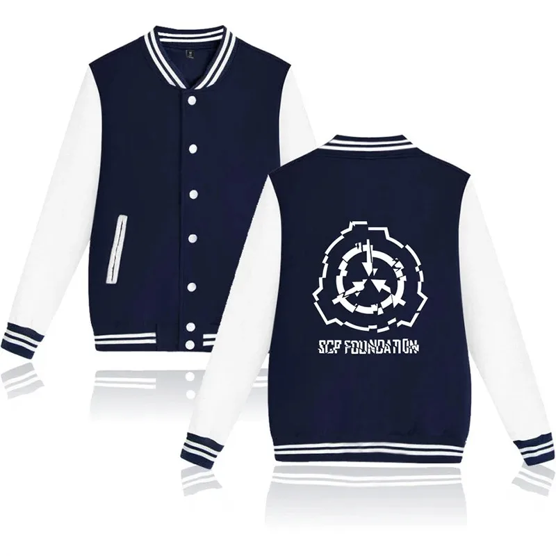 Spring autumn scp foundation fashion men's women baseball jacket hoodie casual coats long sleeve hoodies coats tops
