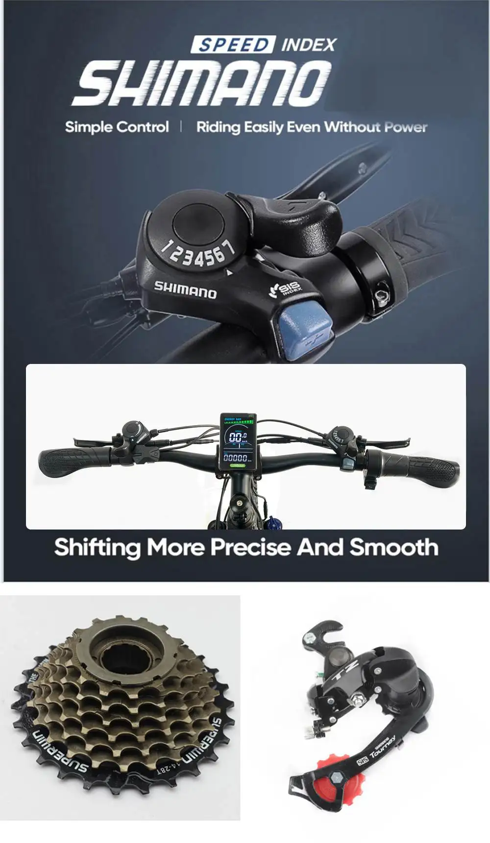 Elektrofahrrad RandRide YX90M 48V13.6AH Akku 1000W Motor 50KM/H Geschwindigkeit Allterrain-Mountainbike EU-Lagerbestand – Detail 11