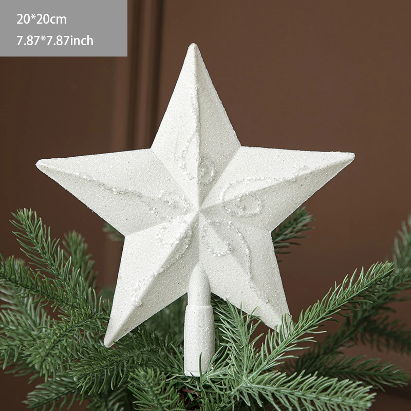 Christmas Star Decoration Christmas Tree Decoration Hollow Glitter Christmas Tree Top Star Home Decor New Year Xmas Tree Ornaments