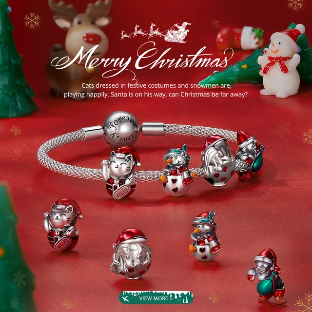 Christmas 925 Silver Pandora Charm  925 Silver Charms Beads Winter - 925  Sterling - Aliexpress