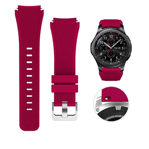 Silicone Wristband Bracelet for Smartwatches - Stylish Strap Replacement