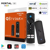 Mortal Q8 Android14 TV stick WIFI6 Voice Control TV stick  8K video RK3518 Netflix YouTube Tv box Free Live TV Streaming