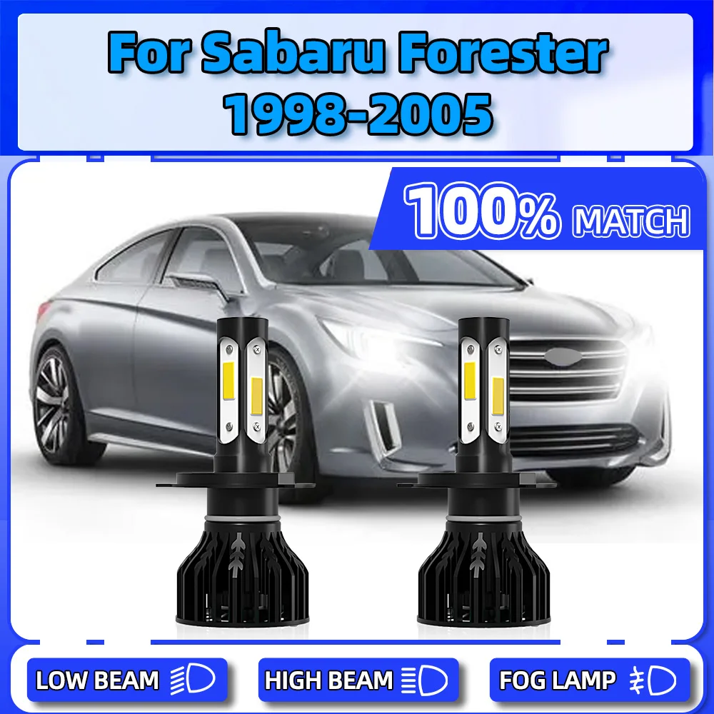 

LED Headlight Bulbs 120W Auto Headlamps 6000K Plug And Play Car Lamp For Sabaru Forester 1998 1999 2000 2001 2002 2003 2004 2005