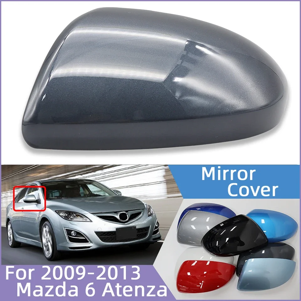 

High Quality Rearview Mirror Cover Lid For Mazda 6 Atenza GH 2009-2013 Mirror Cap Wing Shell With Color Painted Carbon Fiber