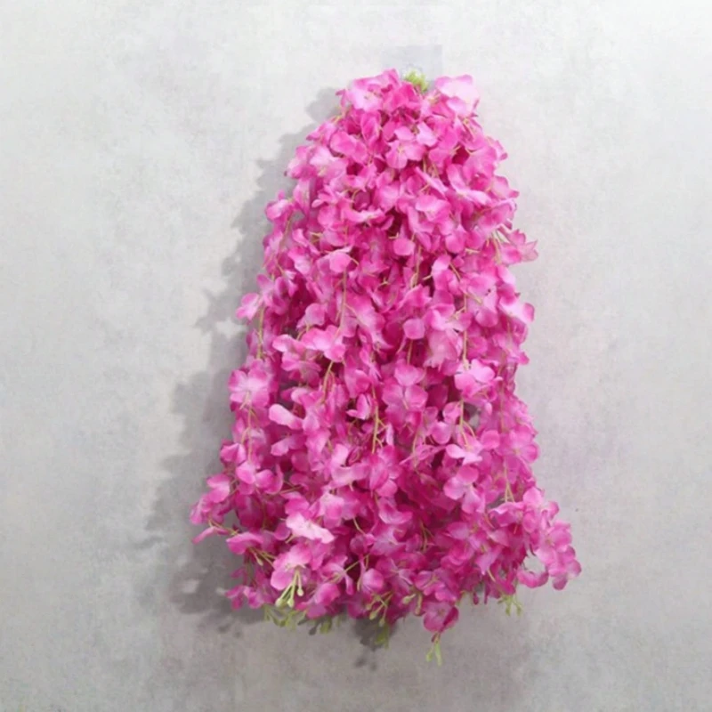 10 stuks kunstmatige blauweregen bloemen, bruiloft woondecoratie, nep hangende bloemen, zijden blauweregen bloemenslingers