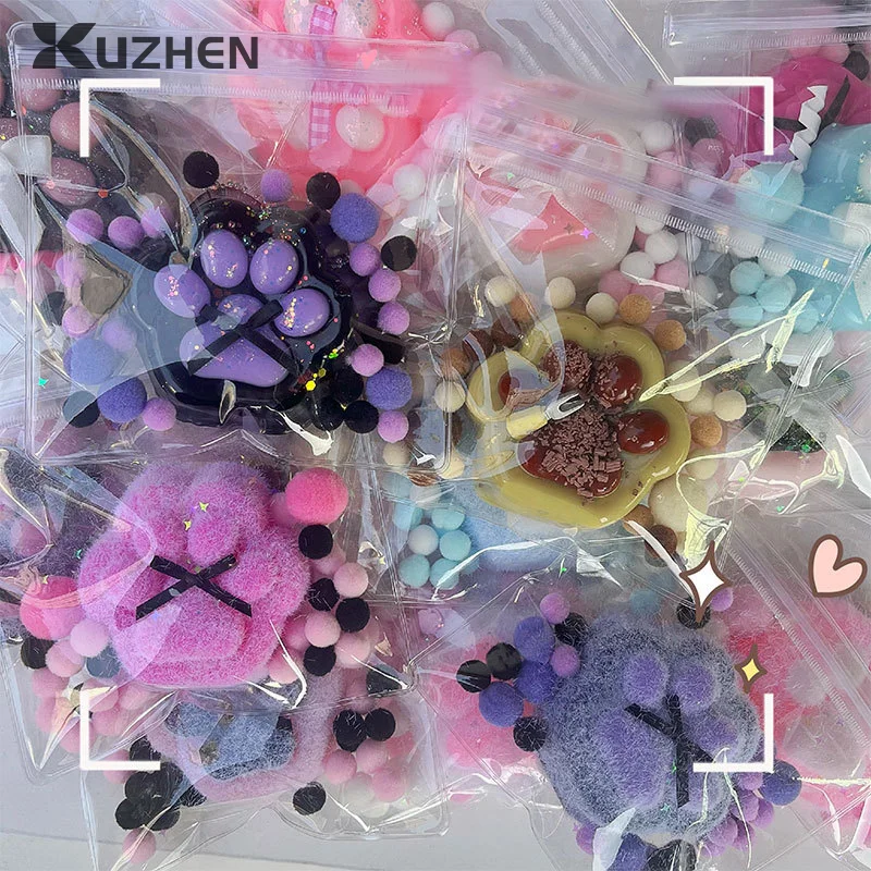 Mochi Taba Cat Paw With Flocking New Fidget Toy Kawaii Plush TPR Cat Paw Soft Relief Relax Toys