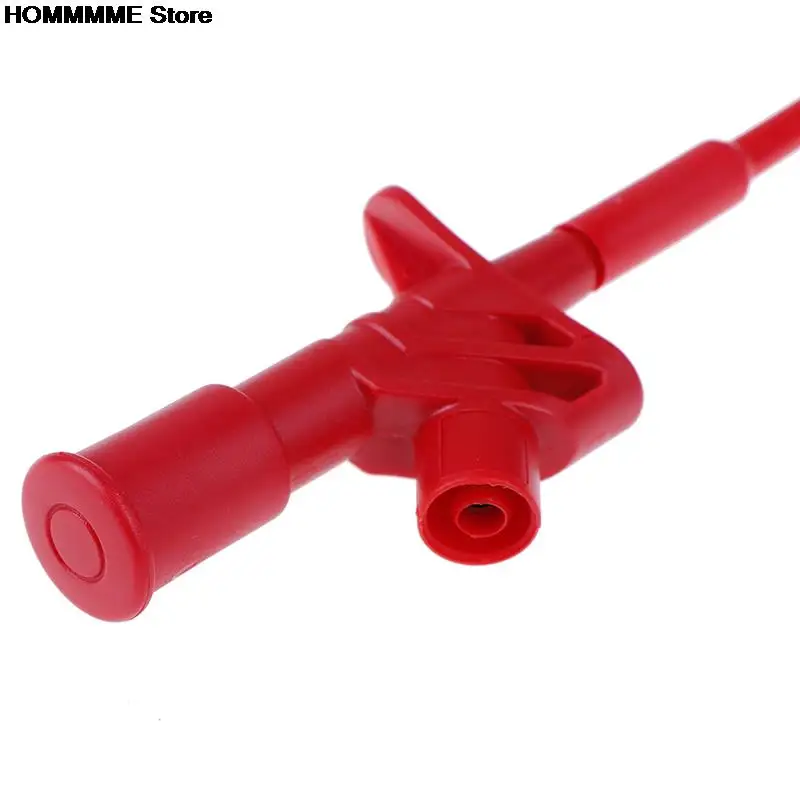 Quick Test Hook Clip Professional Insulated High Voltage Flexible Testing Probe 4mm Red Black alligator clips electric test clamp test probes test clip test hooks clips