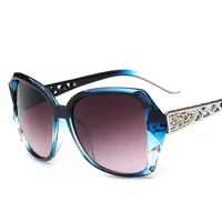 Lunettes de soleil carrées violet à la mode pour femme, verres solaires de marque de luxe, grandes binocles, miroirs pour dames, tendance 4