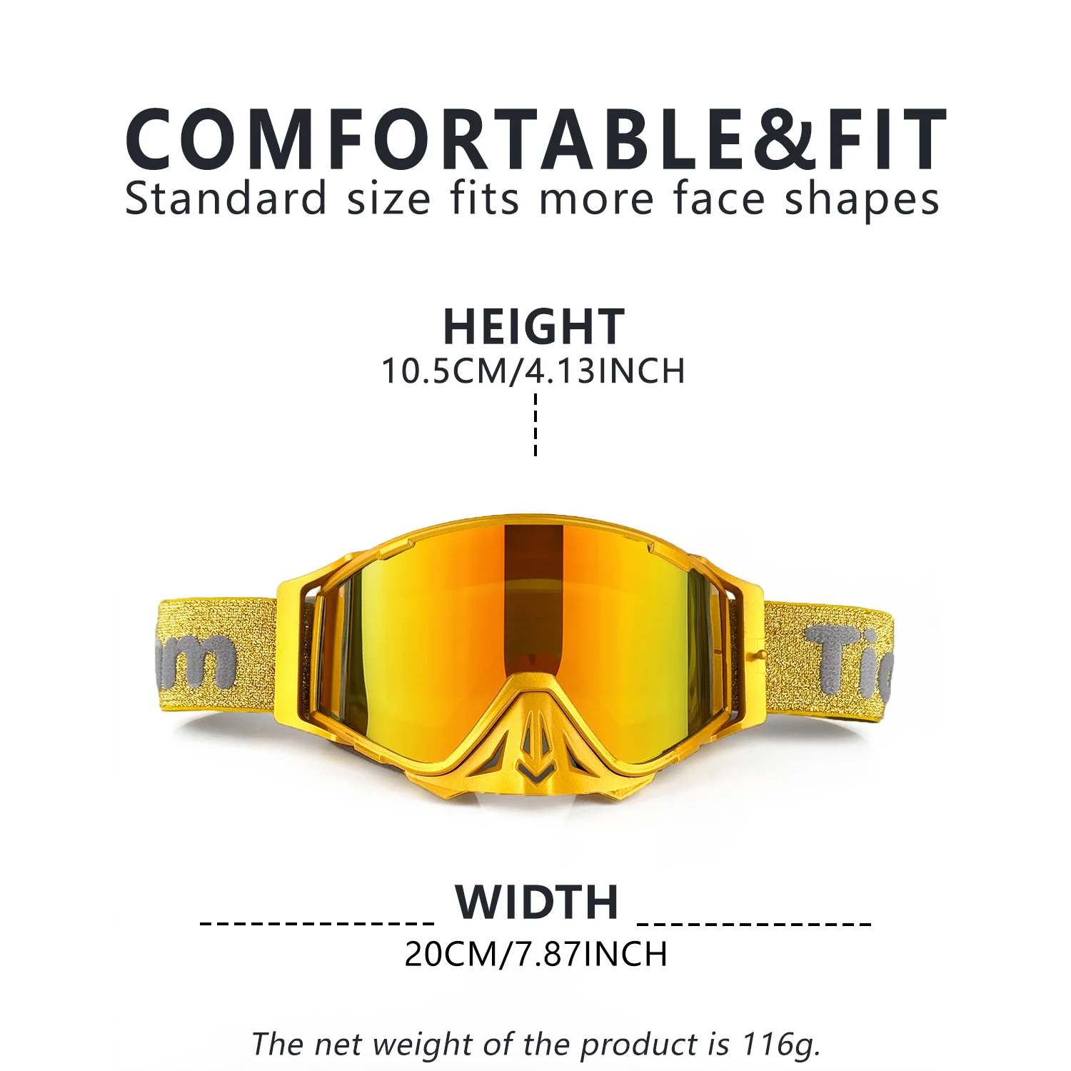 All-Terrain Anti-Fog Goggles with Colorful Frame & Multi-Tone Lenses
