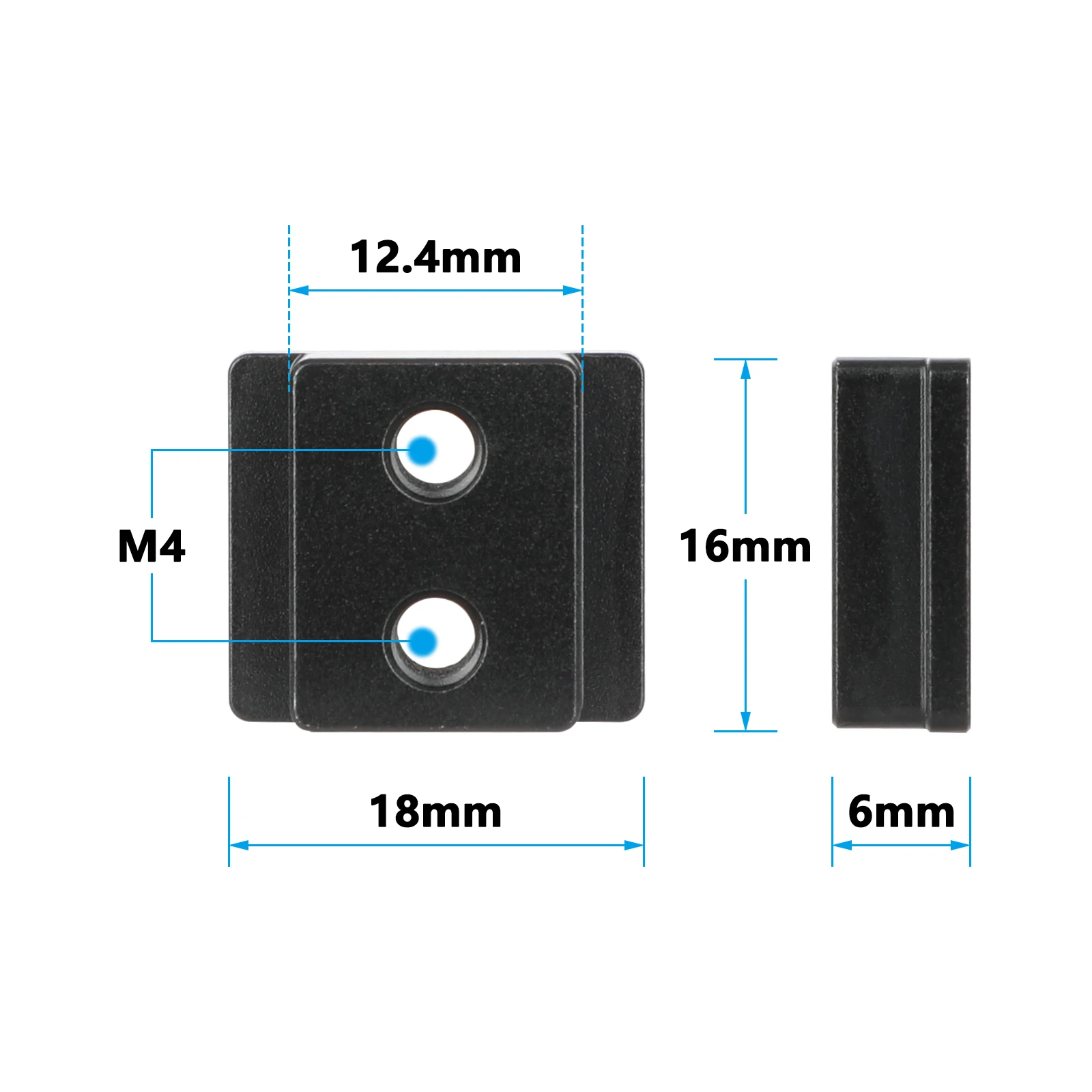 Universal Hot Cold Shoe Replacement Shoe Mount for Camera Cage With M4 Threads F