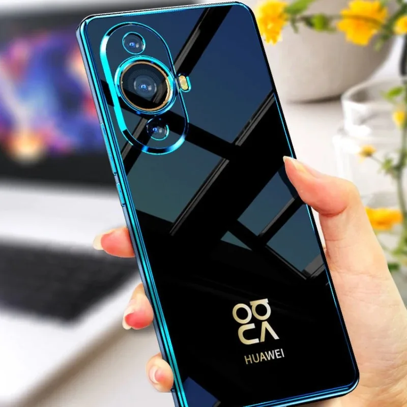 Luxury Electroplating Transparent TPU Soft Case - Shockproof Bumper Cover