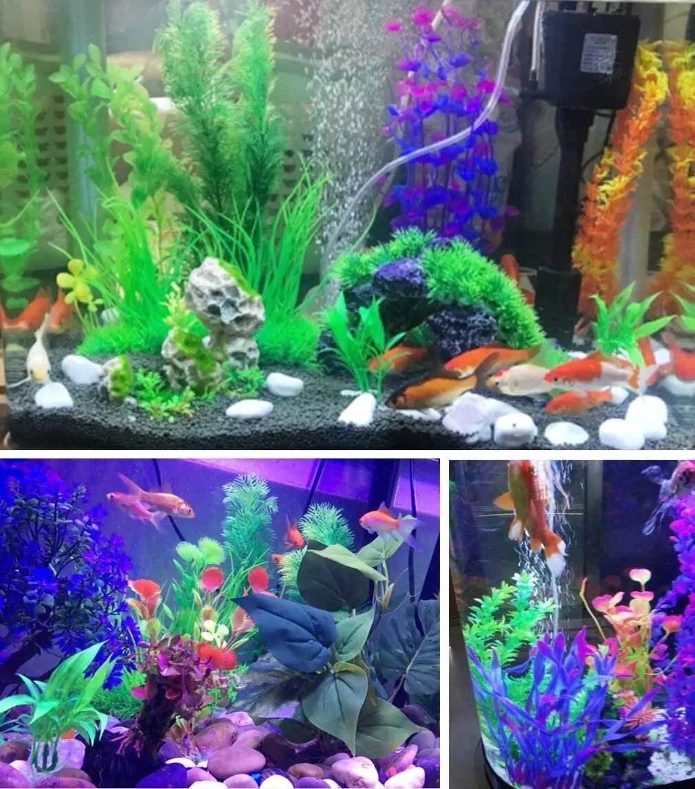 10pcs Simulation Water Grass Aquarium Landscaping Green Artificial Plant Fake Flower Fish Tank Decoration Accessories Ornaments artificial plants fish tank ornaments fish tank decorations aquarium ornaments artificial aquarium plants mini landscape ornaments