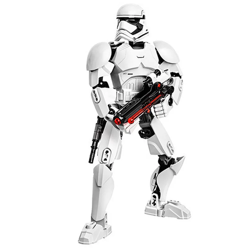 Buildable Action Figure Imperial Stormtrooper Model Education Game Buildable Figure Building Blocks Plastica