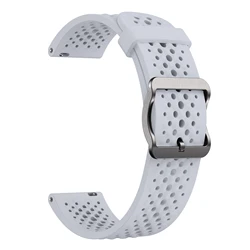 Breathable Silicone Sport Wristband, 22mm Strap for 22mm (Grey)